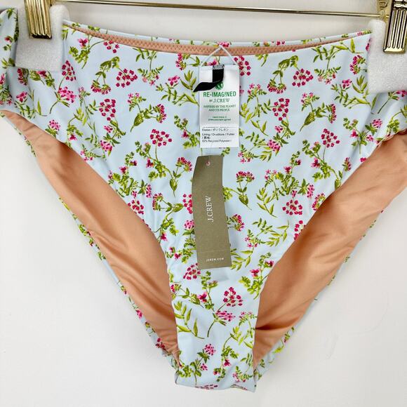 J.Crew Curved Waist Cheeky Bikini Bottom Cloud Meadow Floral Plus Size 2X NWT - Picture 4 of 12